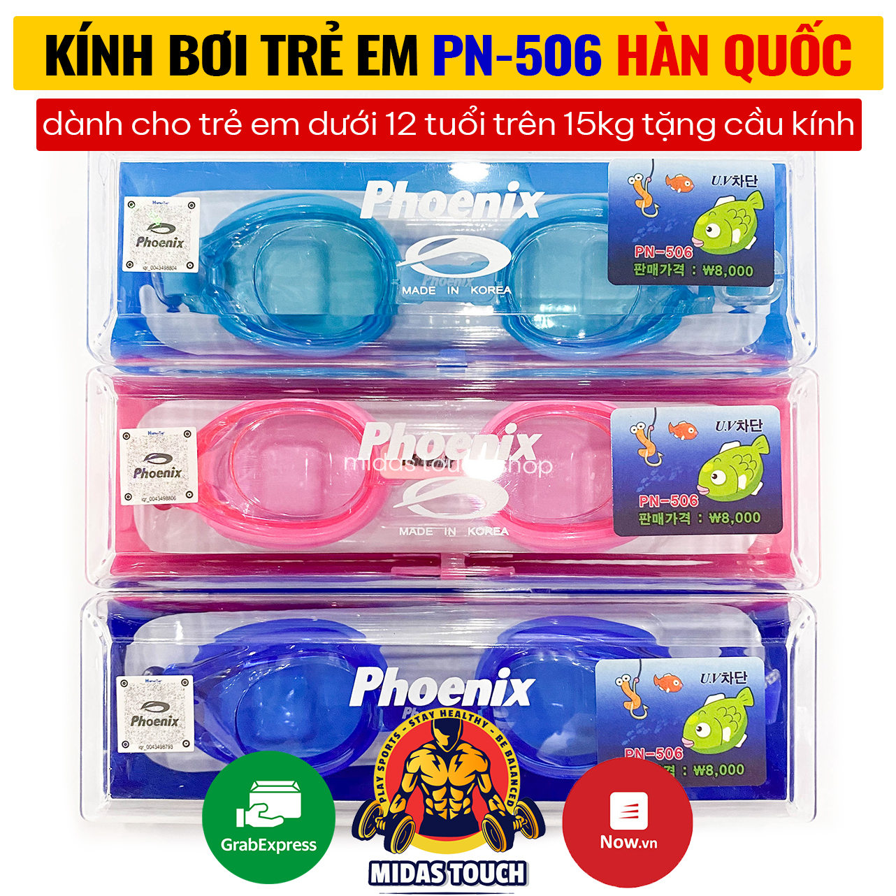 Kính Bơi Trẻ Em Phoenix Pn 506 Cao Cấp Chính Hãng Hàn Quốc (Cam Kết Sản Phẩm Như Hình) | Lazada.Vn