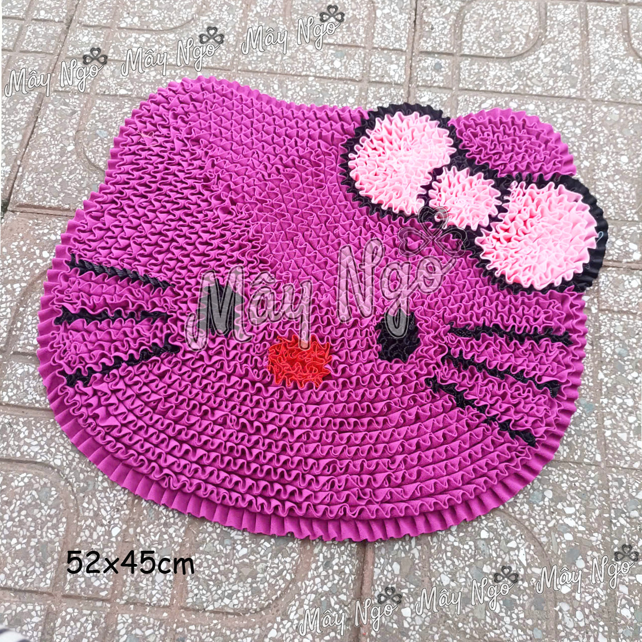 Thảm lau chân hình mèo kitty, thảm trang trí phòng