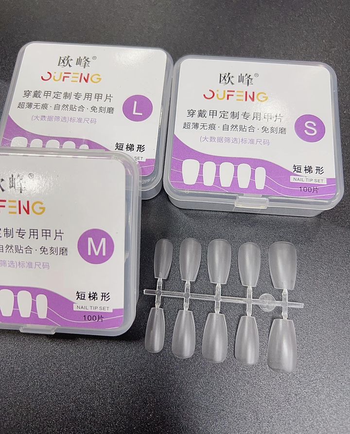 Móng úp siêu mỏng làm nailbox L M S các loại
