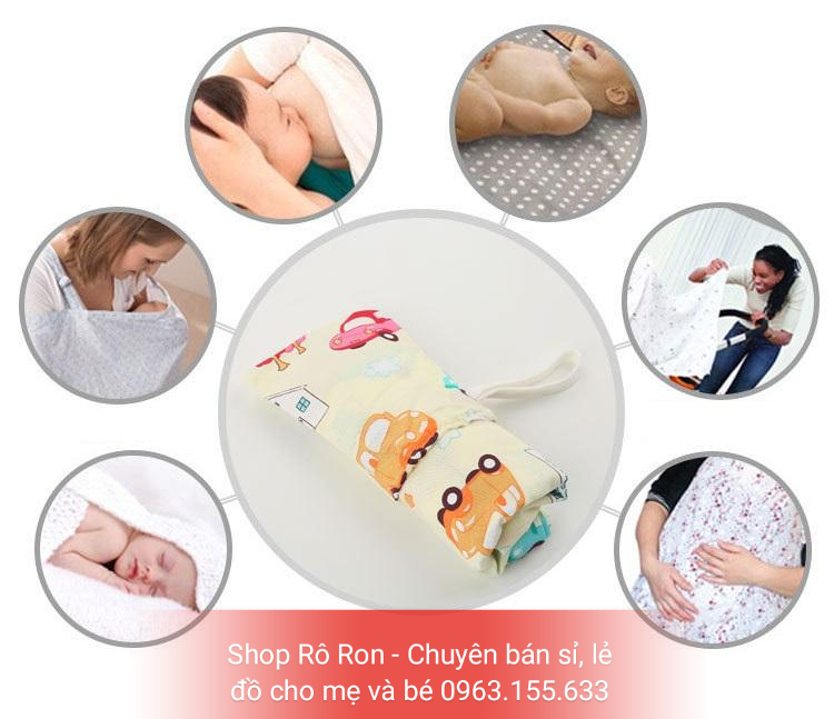 KHĂN CHOÀNG CHE BÚ - CHE BỤI CHO BÉ