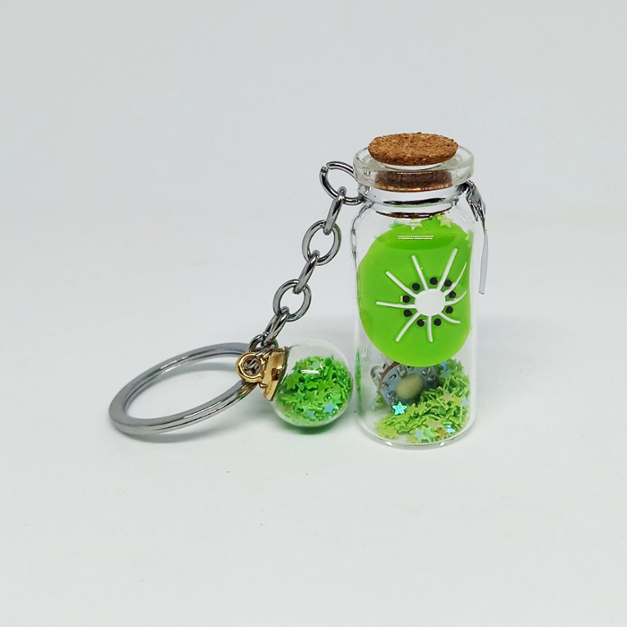 móc khóa chai kiwi đèn led