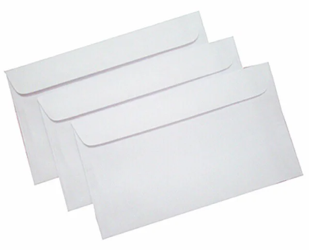 Bao Thư Trắng 12x22 (100 cái/1 xấp)