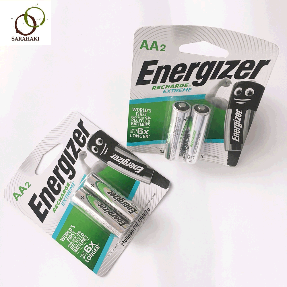 Combo 2 vỉ pin sạc AA Energizer 2300mAh ( 1 vỉ 2 viên )