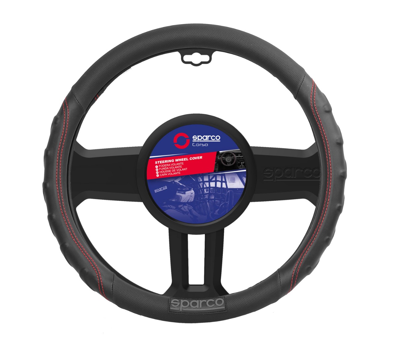 Bọc vô lăng chính hãng SPARCO mã mới 2020 đủ 3 màu chỉ 102BL 102 RD 102BK