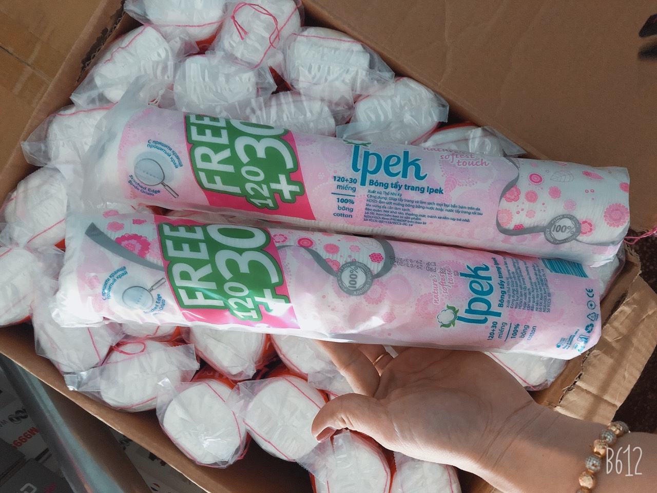 Bông Tẩy Trang Ipek 120 + 30 Miếng