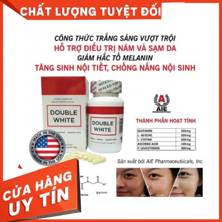 [HCM][Chính hãng] Viên trắng da DOUBLE WHITE của Mỹ