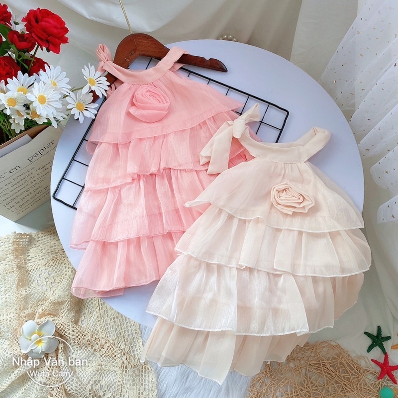 [Tơ 3T] Váy 3 tầng cho bé gái mã 46060