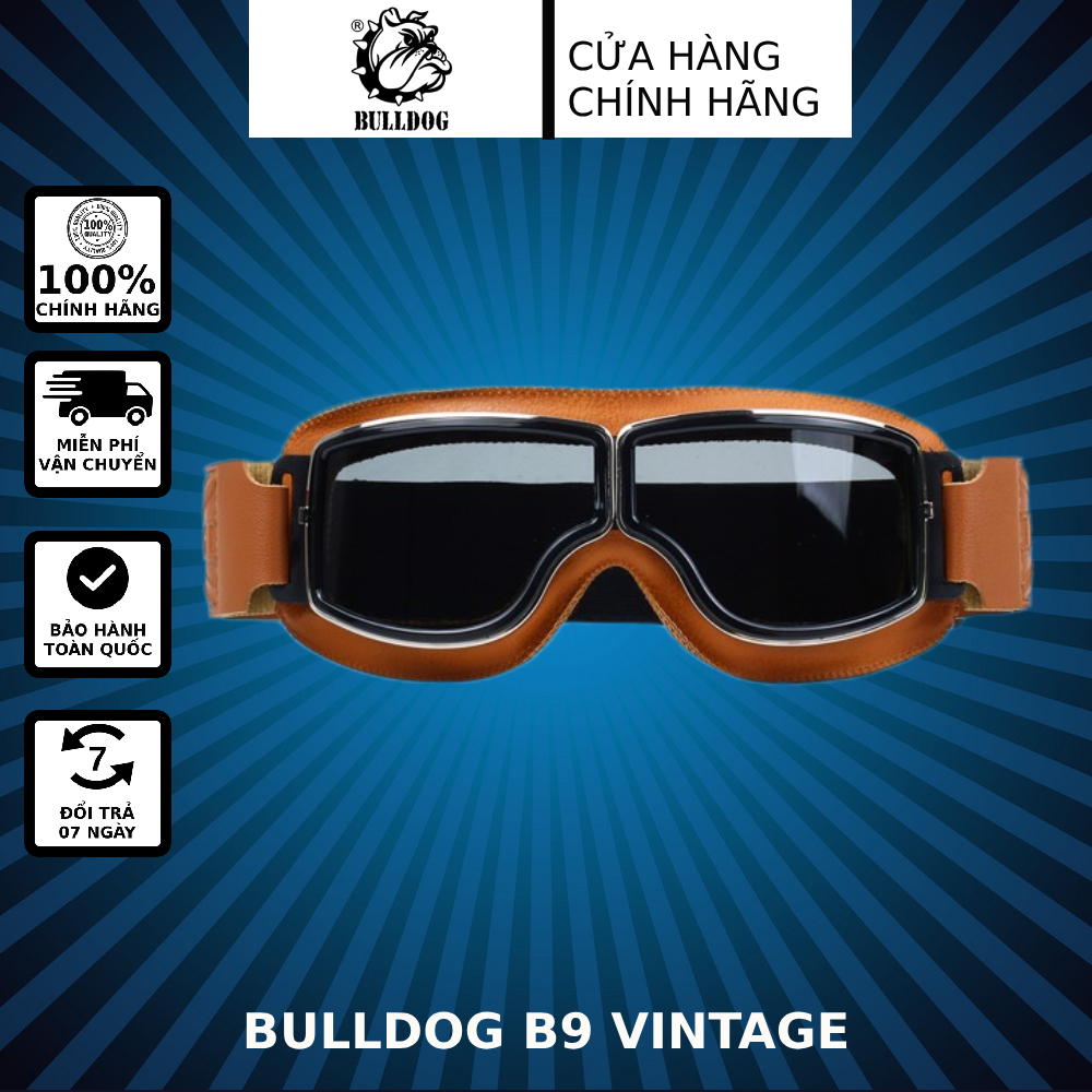 B9 Bulldog glasses-genuine leather-black glasses
