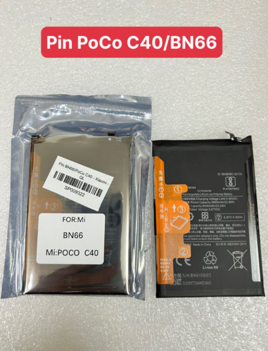 Pin Poco C40/BN66 xiaomi