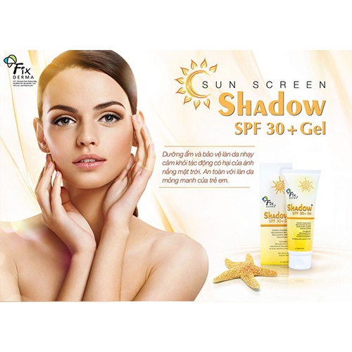 Kem chống nắng Fixderma Shadow SPF 30+ 50+ PA+ 75g.