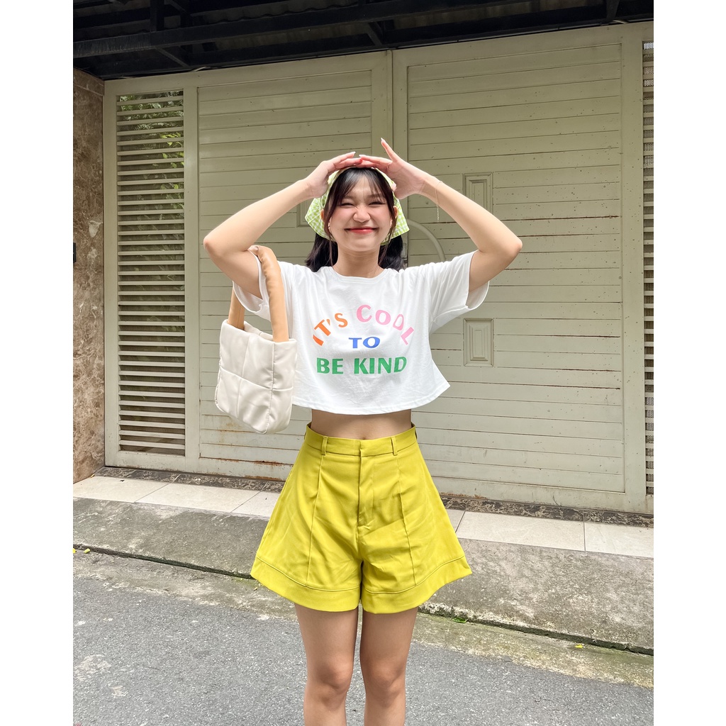 MIỀU_ ÁO CROPTOP IT'S COOL TO BE KIND