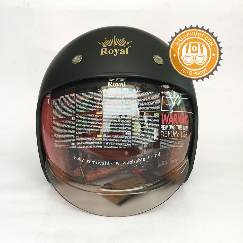 Nón bảo hiểm M139 có kính (bảo hành trọn đời)