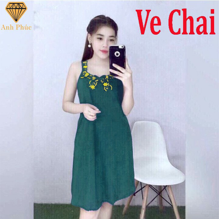 [HCM]Đầm Nữ Đầm Thun Lạnh Dây Bản Mặc Nhà Cao Cấp
