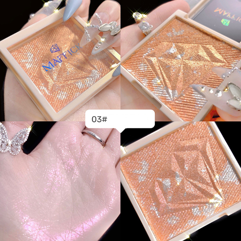 Phấn má hồng bắt sáng MAFFICK Diamond Highlight Powder 4g
