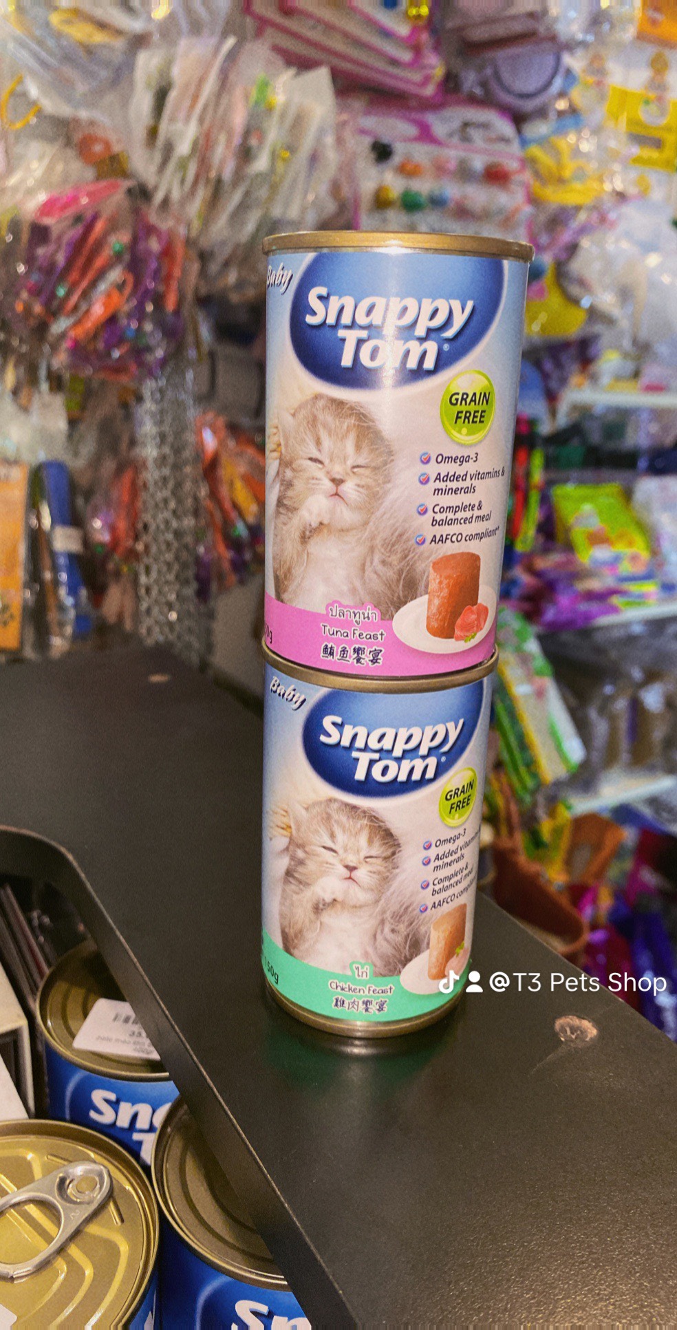 Pate mèo con Snappy Tom 150gr - T3 PETS SHOP