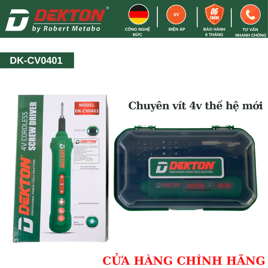 Chuyên vít 4v thế hệ mới dk-cv0401 - phụ kiện 35 vít