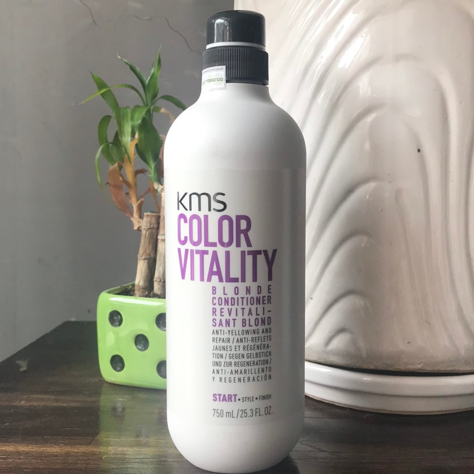 Dầu xả nâng sáng màu tóc kms colorvitality blonde conditioner 750ml