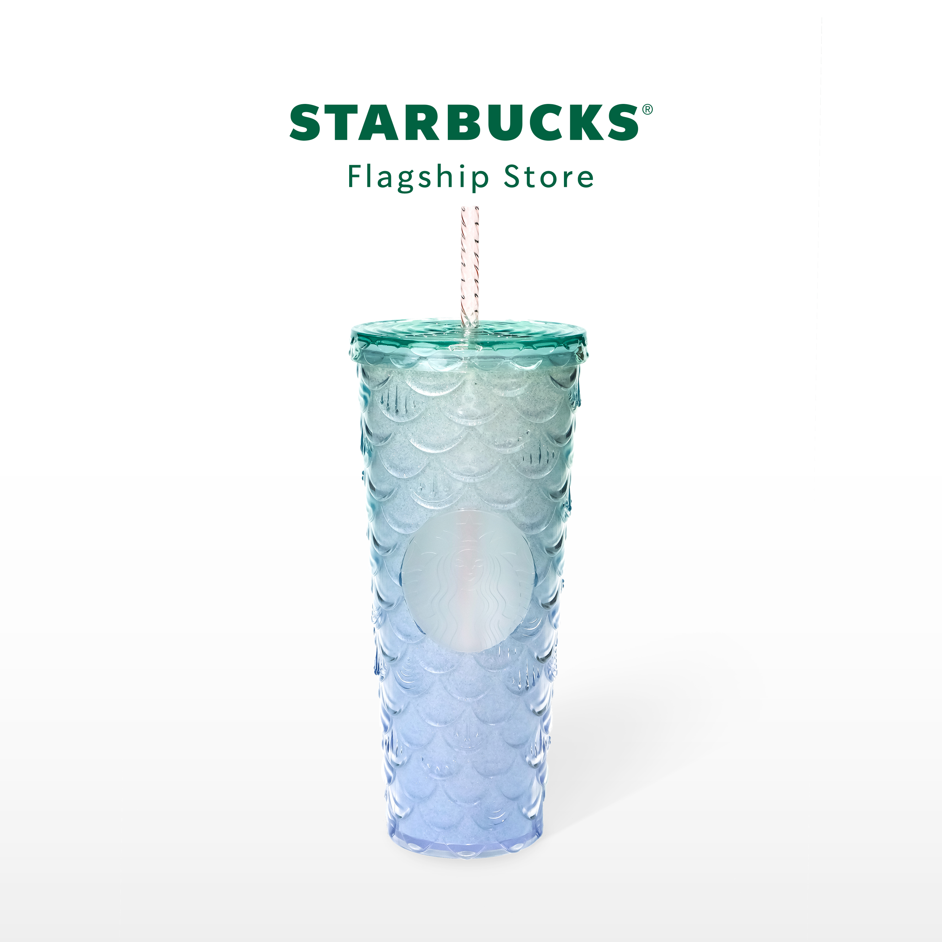 Ly Starbucks Cold Cup 24Oz (710ml) Fishscale PL Tumbler