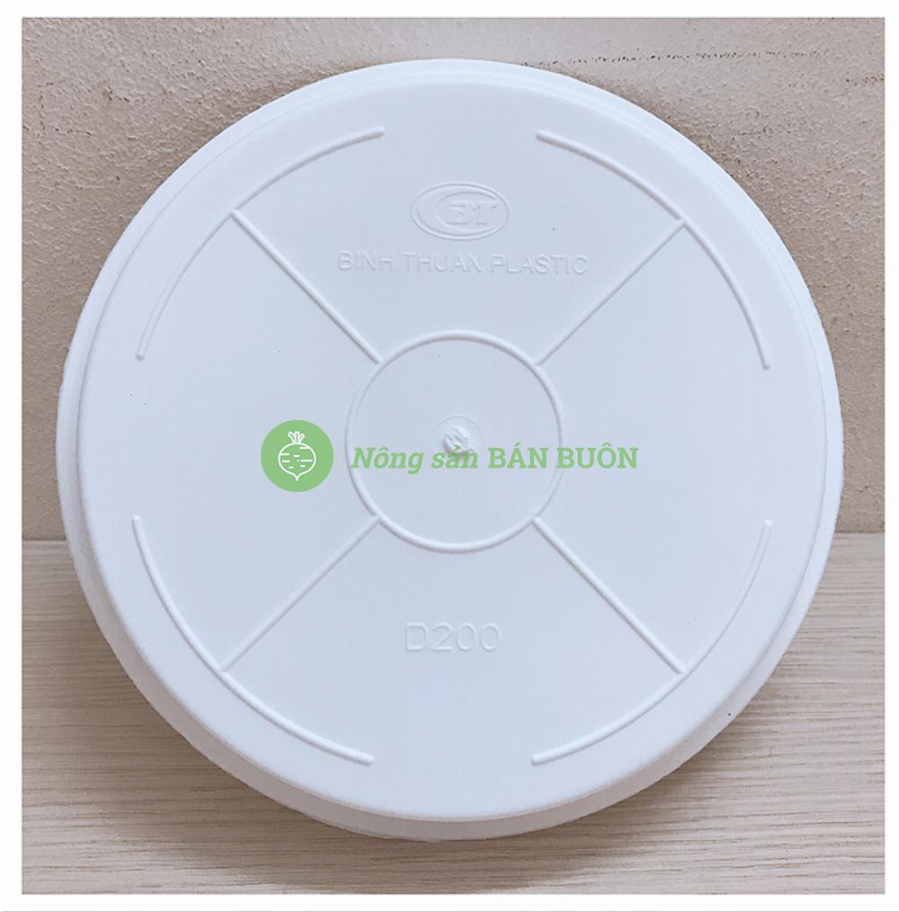 5 Khay (Đĩa) Lót Đế Chậu D200 Binh Thuan Plastics - Màu Trắng