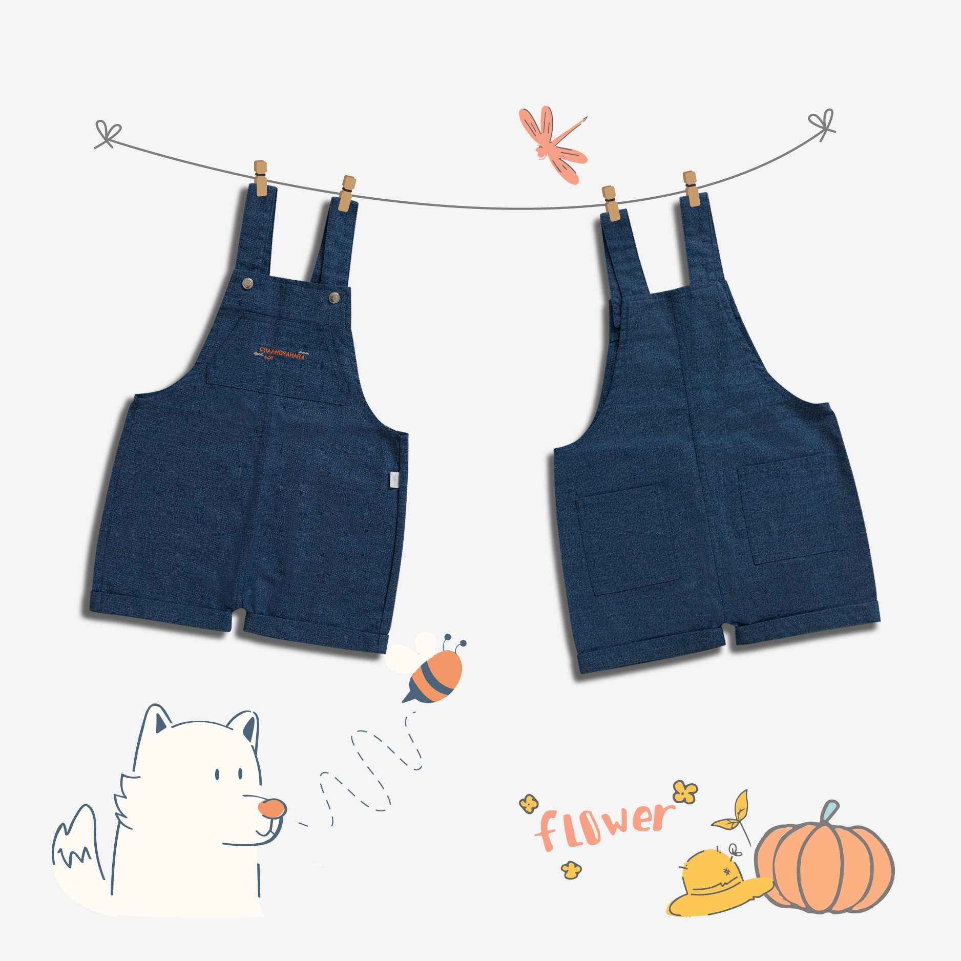 [HCM]Yếm Denim Sahara Chaang - HCM