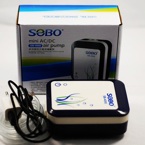 Máy oxy TÍCH ĐIỆN 2 vòi SOBO SB 4000 cho hồ cá