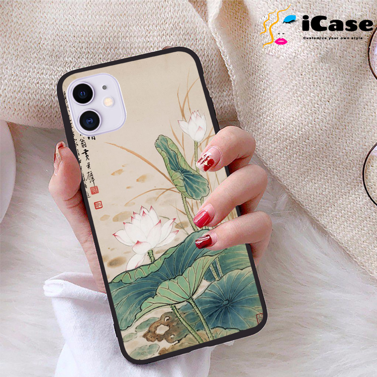 Ốp lưng iPhone 11 viền dẻo TPU BST Sen