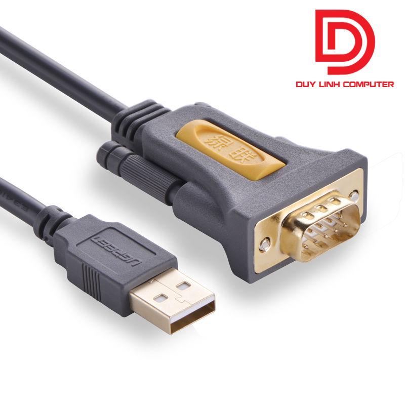 Cáp USB 2.0 to COM DB9 RS232 dài 2M Ugreen 20222