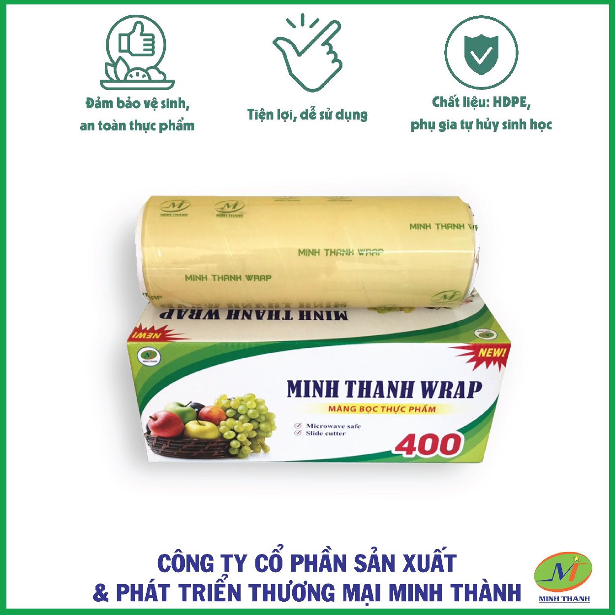 Màng bọc thực phẩm Minh Thành 30cm*250m