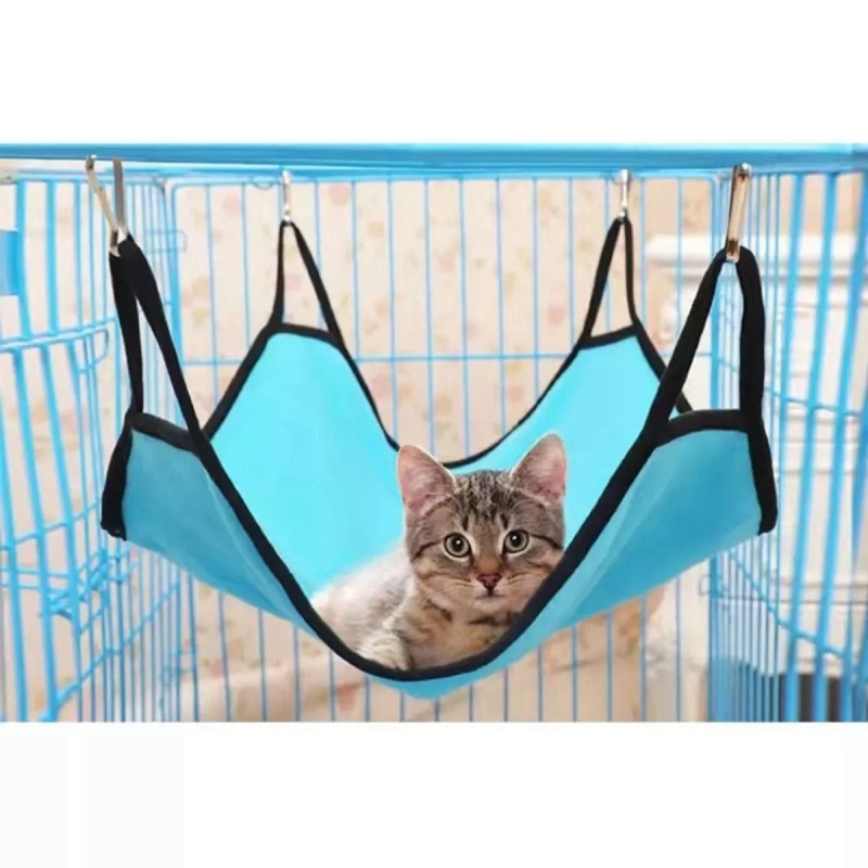 Cat Cage Hammock with Reversible Sides,Cat Hammock for Pet Cage,Hammock Bed with Hanging Hook for Pet/Puppy/Kitty