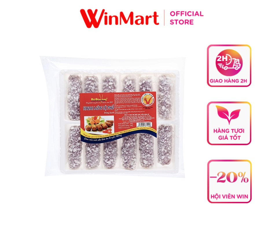 - khoai môn lệ phố đông lạnh đôi đũa vàng gói 300g
