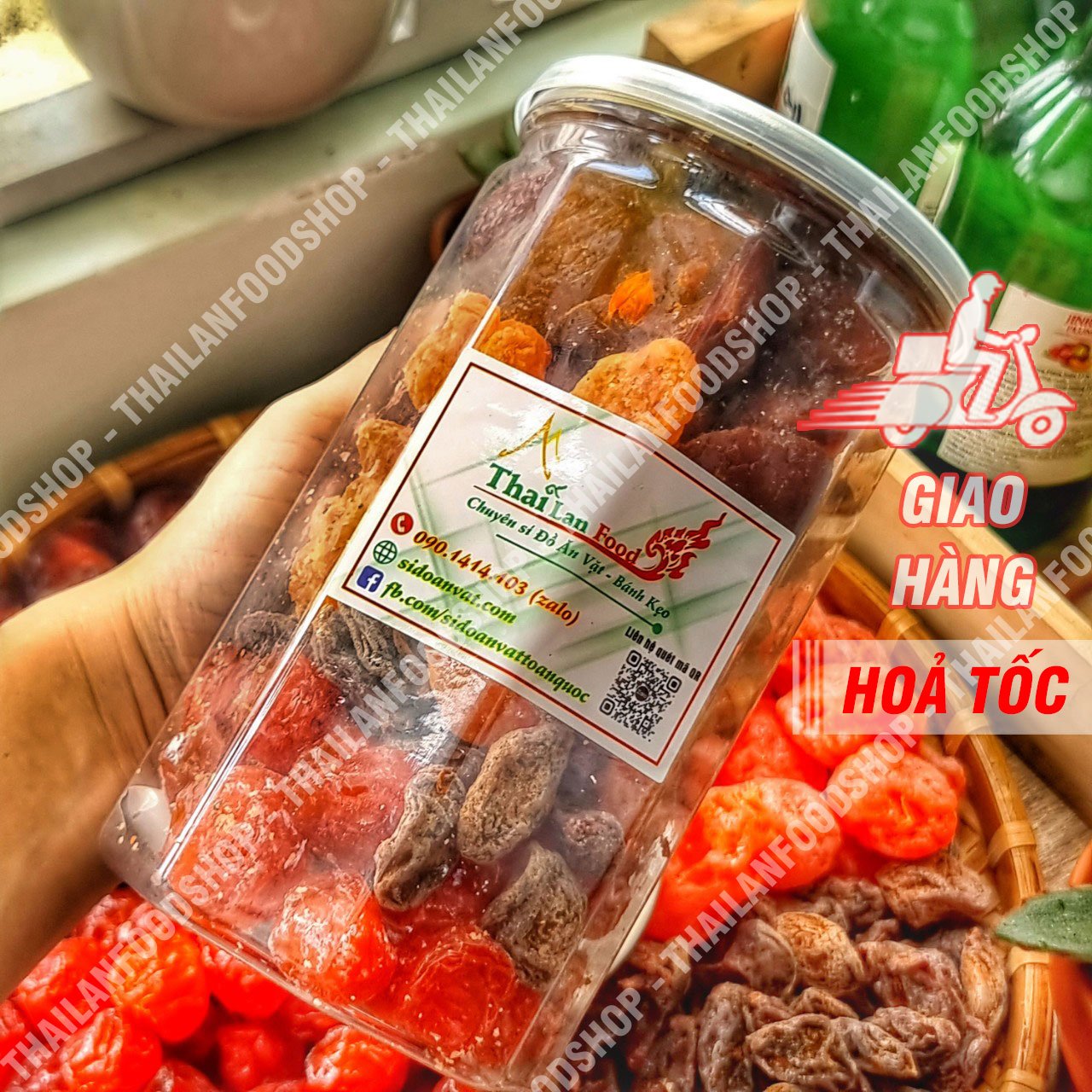 Xí muội mix 5 vị lon 500gr
