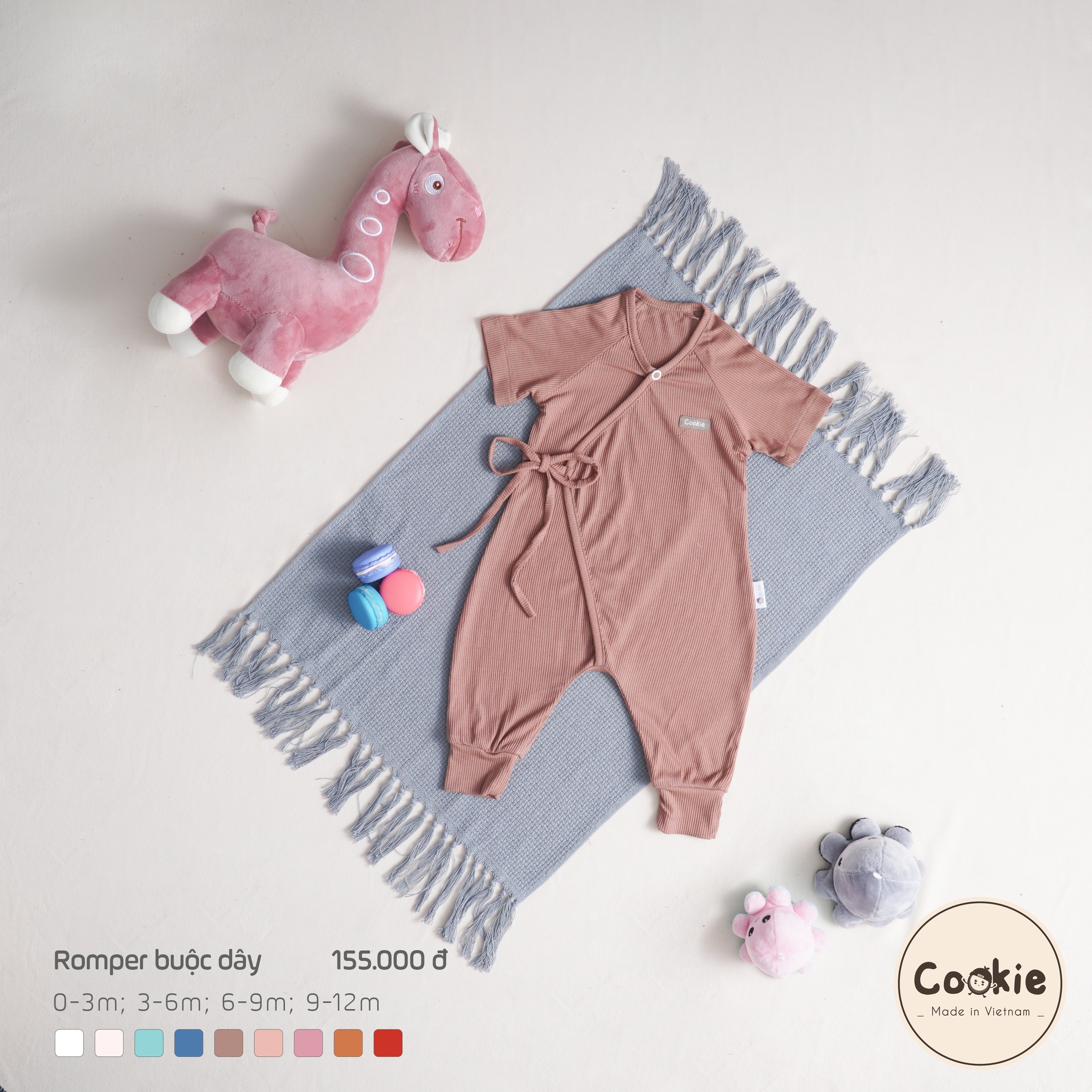 Cookie Romper buộc dây