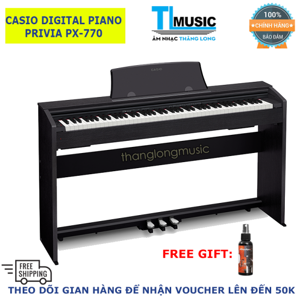 Piano Điện Tử Casio PX770 Mới (Kèm Khăn Phủ) - Casio Digital Piano PX-770 - Tặng dầu lau đàn