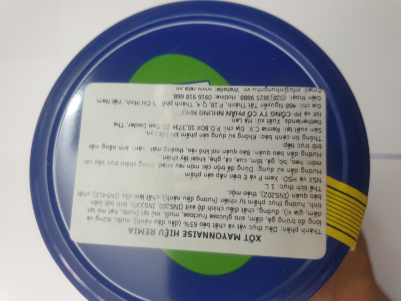 Sốt Mayonnaise Remia lọ 1 lít/964g nhập khẩu Hà Lan