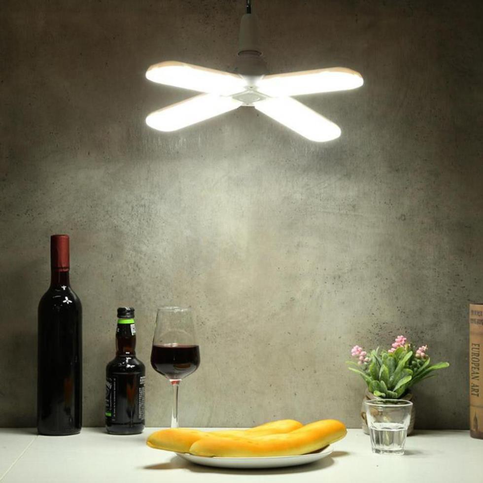 Bóng đèn led 60W hình quạt 4 cánh siêu sáng có thể điều chỉnh góc độ ánh sáng