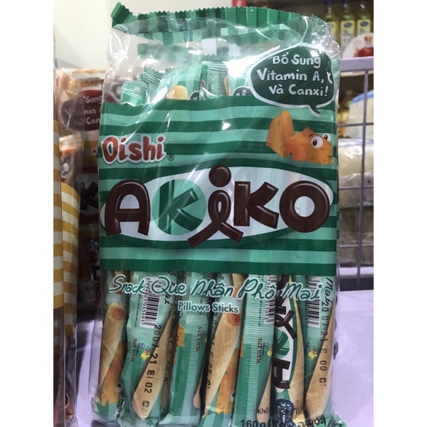 Bánh Snack Akiko Nhân Phô Mai 160g ( 20 que x 8g )