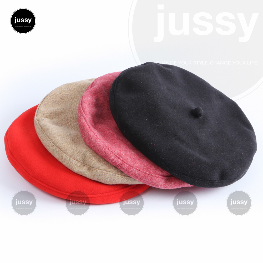 Mũ nồi cao cấp vải Wool, nón beret nữ