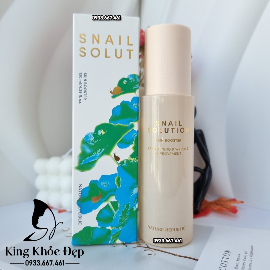 [HCM]Nước Cân Bằng Nature Republic Snail Solution Skin Booster