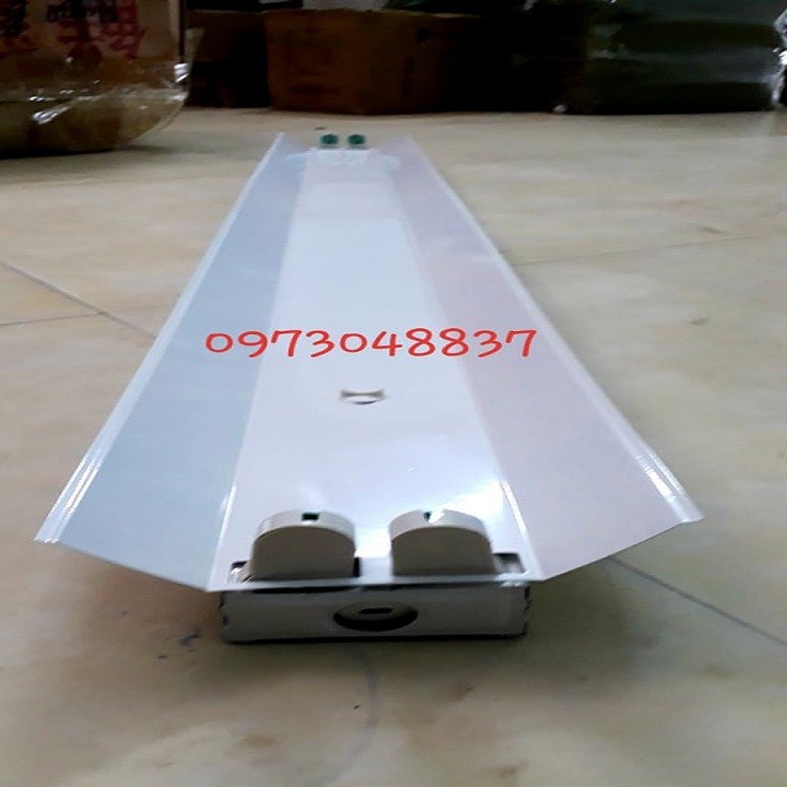 Máng đèn led đôi - Máng đèn phản quang sơn  có chóa - Máng đèn công nghiệp