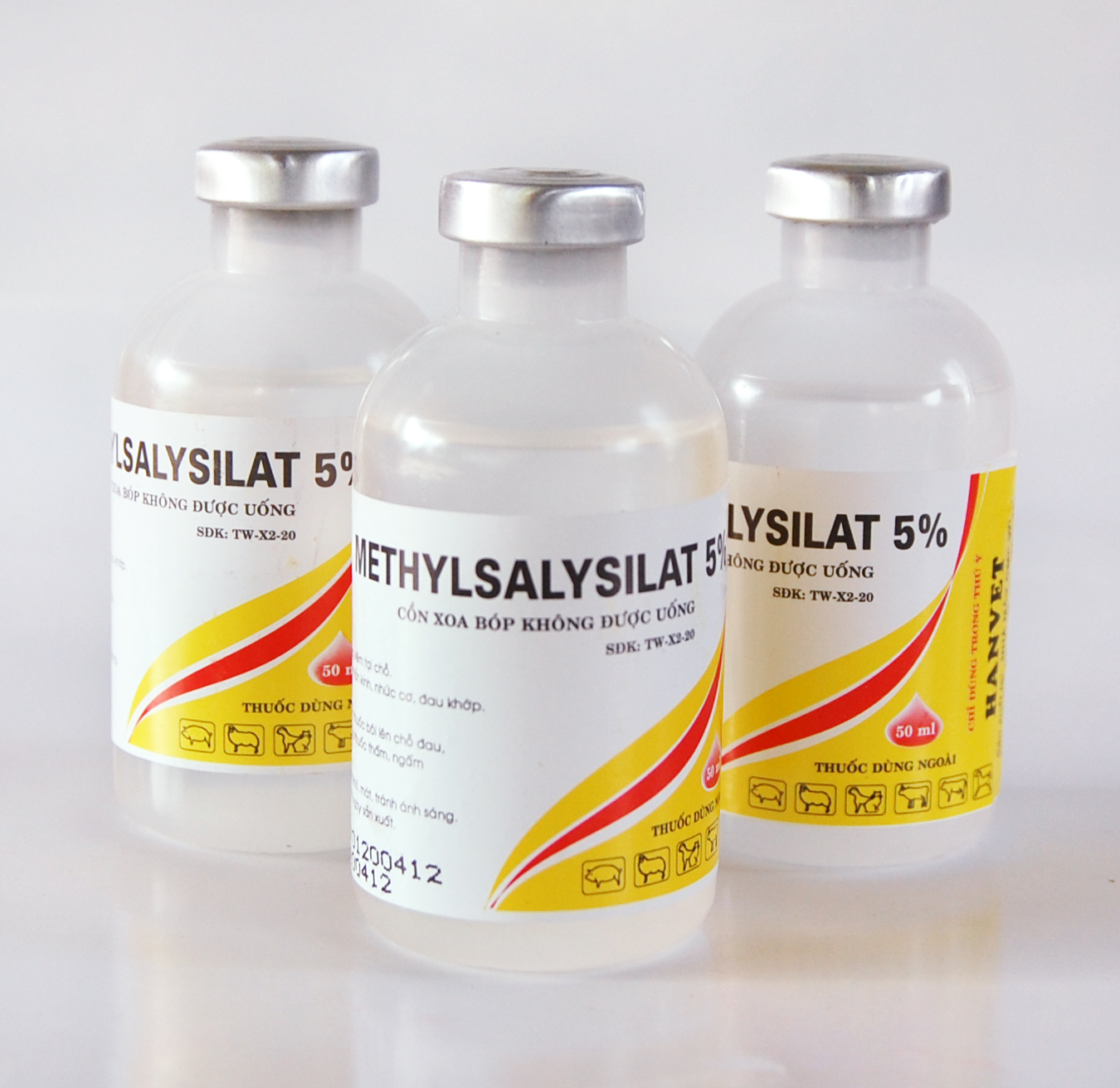 Cồn xoa bóp cho chó mèo methylsalysilat 5%