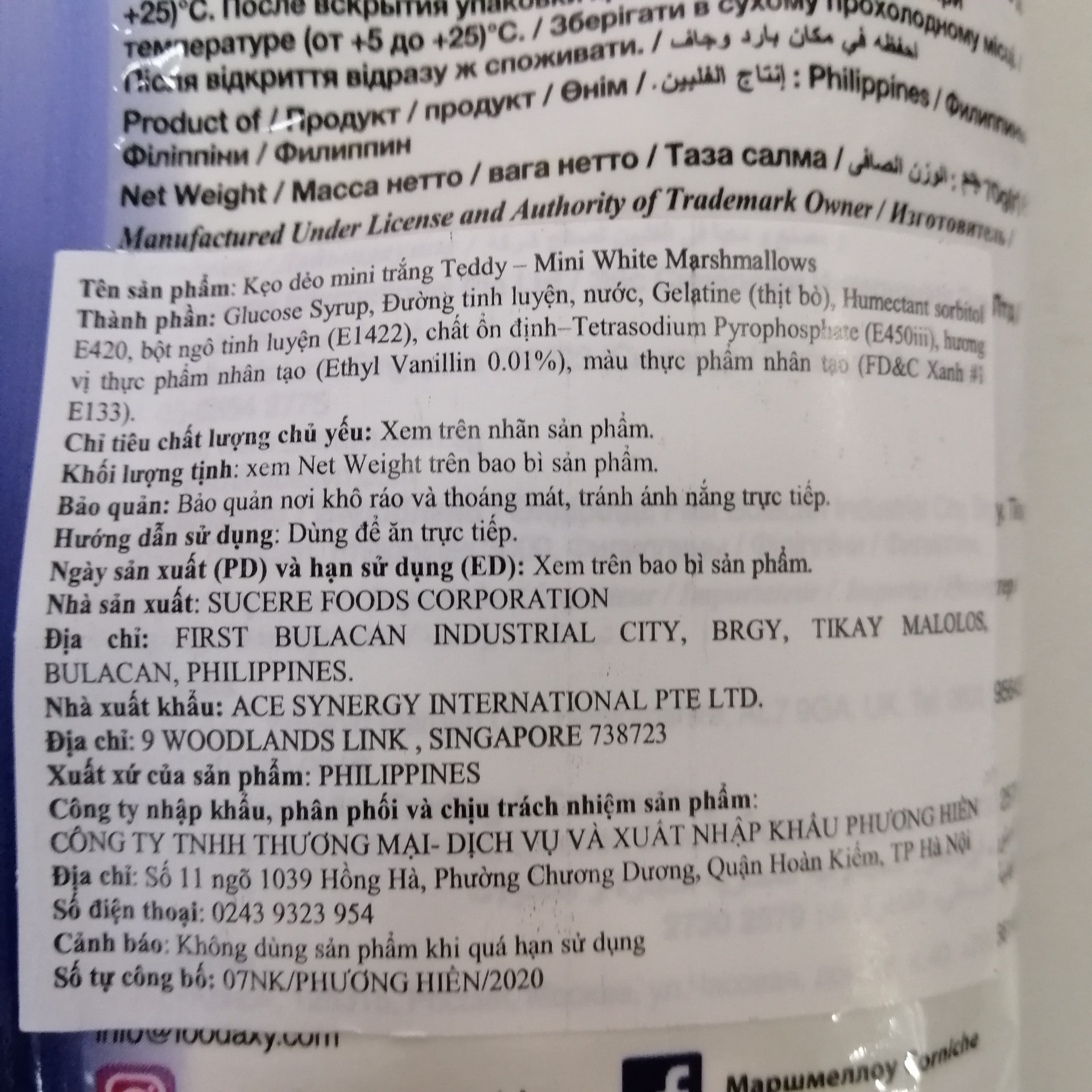 Kẹo Bông Gòn Corniche Mini White Marshmallows (Gói 70g)