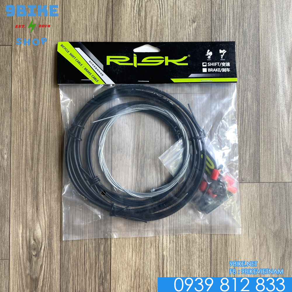 Bộ vỏ ruột dây đề xe đạp nhiều màu Risk
