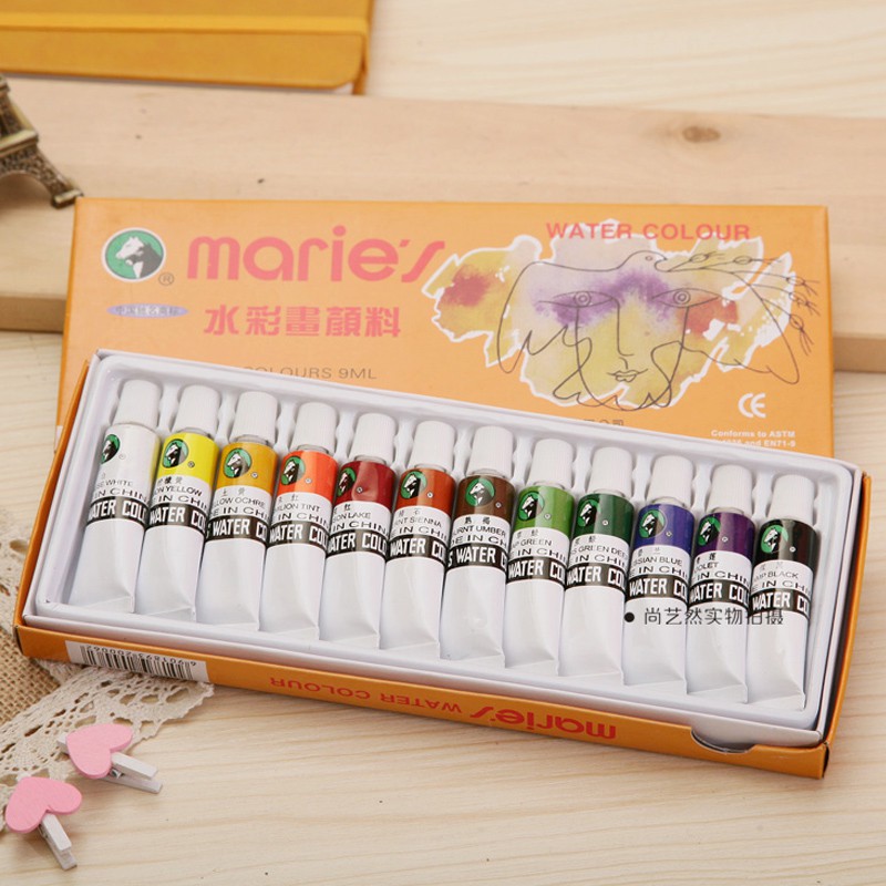 Màu nước Marie's 12 màu (9ml/màu)