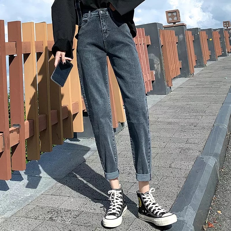 QUẦN JEAN NỮ BAGGY XÁM ĐÔNG PHƯƠNG FASHION ĐPBXM/1 QUẦN BAGGY HỒNG QUẦN BAGGY XÁM QUẦN BAGGY TRẮNG QUẦN BAGGY TÍM DONG PHUONG