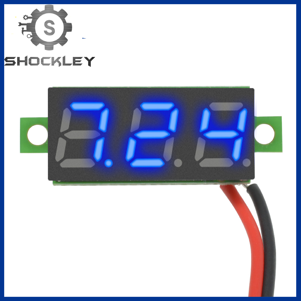 Shockley, Thiết Bị Kiểm Tra Điện Áp  Vôn Kế DC Kỹ Thuật Số Mini DC 3.7~30V Với Màn Hình LED 0.28 Inch