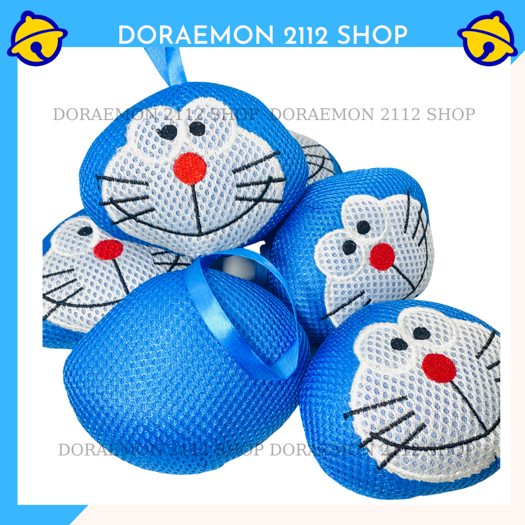 Bông tắm hình Doraemon dễ thương