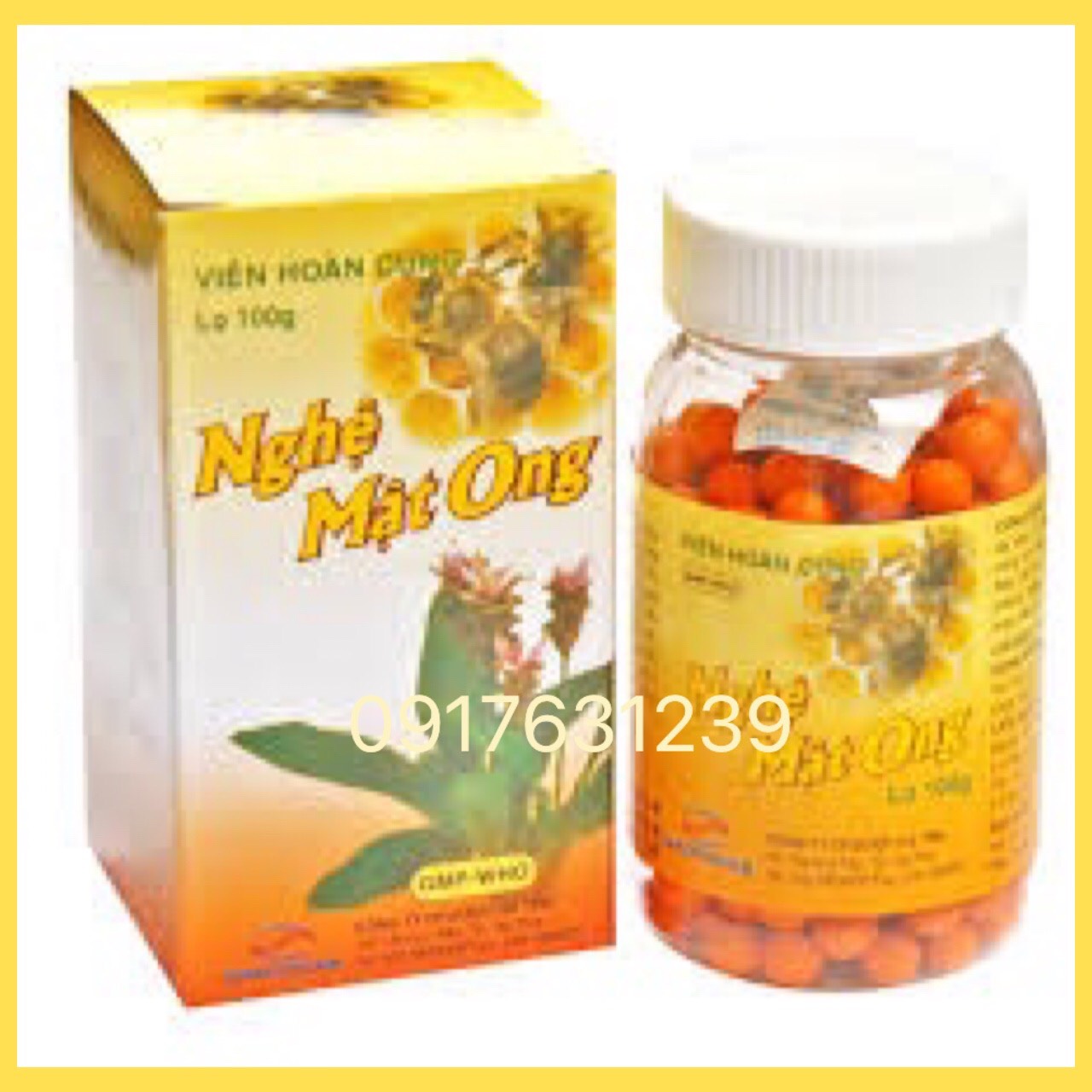 Nghệ mật ong Hadiphar viên 100g