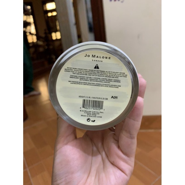 Nến thơm Jo Malone London UK 200g