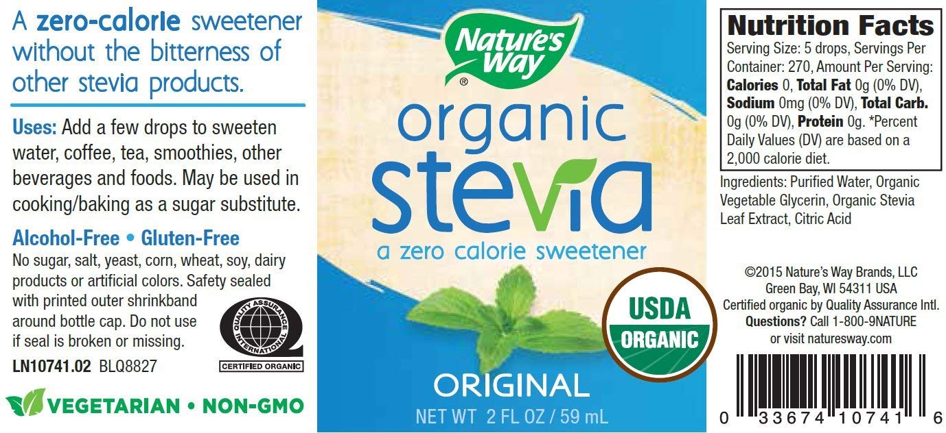 Cỏ Ngọt Nature's Way Organic Stevia Original 2 oz