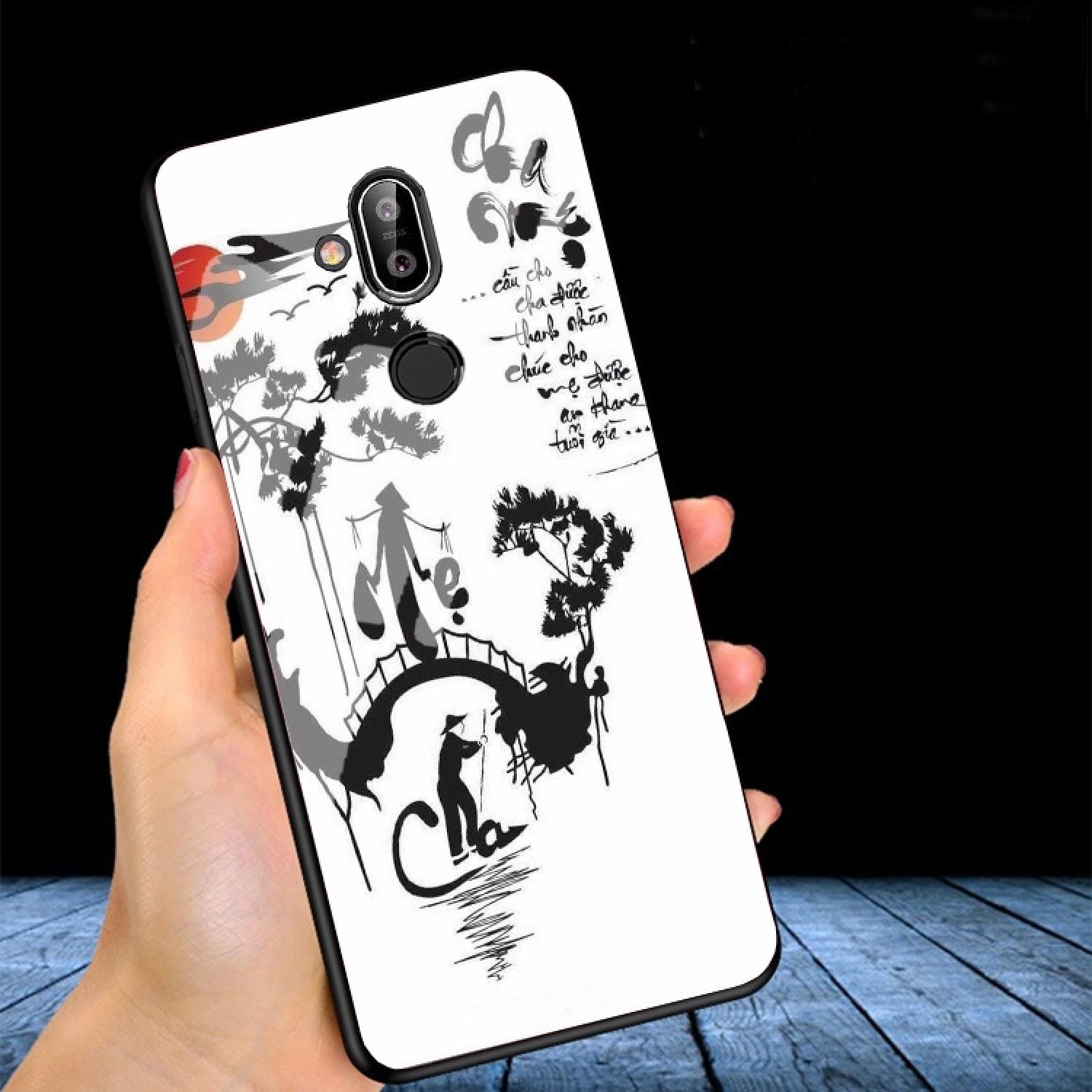 Ốp Lưng Kính 3D NOKIA 8.1 Ốp lưng thế hệ mới cao cấp